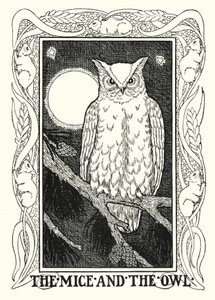 Fábulas de La Fontaine: Los ratones y la lechuza (litografía) de Percy James Billinghurst
