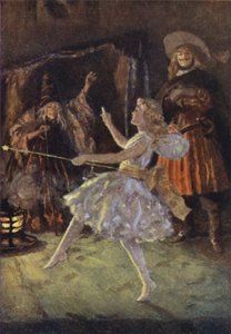 Ilustración para Mujercitas de Louis M Alcott (litografía en color) de Percy Tarrant