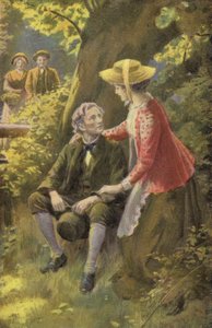 Ilustración para Silas Marner de George Eliot (litografía en color) de Percy Tarrant