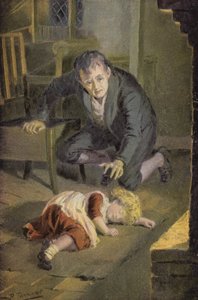 Ilustración para Silas Marner de George Eliot (litografía en color) de Percy Tarrant