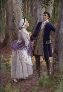 Ilustración para Cumbres Borrascosas de Emily Bronte (litografía en color) de Percy Tarrant