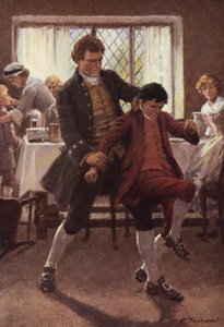 Ilustración para Cumbres Borrascosas de Emily Bronte (litografía en color) de Percy Tarrant