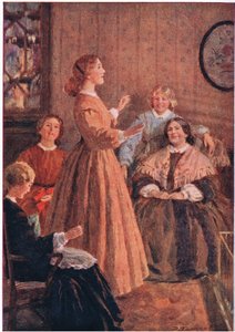 "Tink ob yer mercies, chillen, tink ob yer mercies", de Little Women publicado por Associated Newspapers Limited, c.1940 (litografía en color) de Percy Tarrant