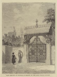 Puerta erigida en Windsor en Memoria del Difunto Charles Knight