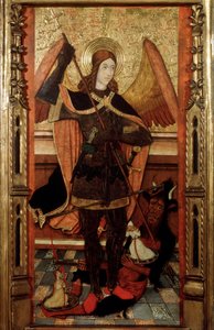 El Arcángel Miguel pesando las almas de los muertos