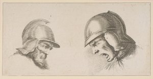 Dos cabezas de viejos soldados, después de 1641 de Peregrine Lovell