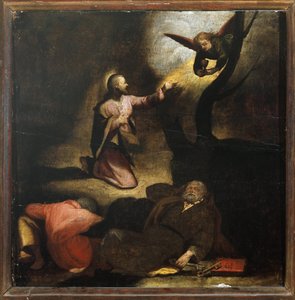 Pasión de Cristo: Agonía en el Jardín de Getsemaní de Perino del Vaga
