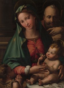 La Sagrada Familia con el Niño San Juan Bautista de Perino del Vaga