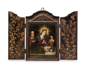 Un Santuario Cristiano Portátil (Seigan) Encargado por los Jesuitas Portugueses de Period Momoyama