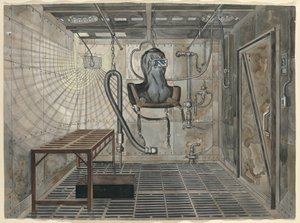 Cámara de chorro de arena interior, 1935