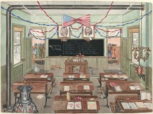Aula rural, 1900 de Perkins Harnly