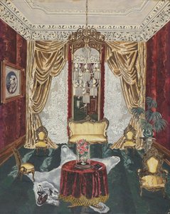 Salón de la casa, 1869 de Perkins Harnly