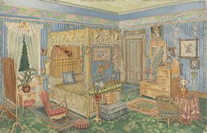 Dormitorio de mujer, 1935-1942 de Perkins Harnly