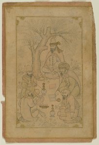 Una reunión de derviches, mediados del siglo XVII de Persian School