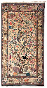 Una fina alfombra de Kirman de Persian School