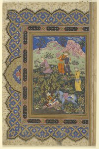 Un príncipe festeja, 1630-39 de Persian School