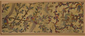 Fragmento de alfombra de ángel de Persian School