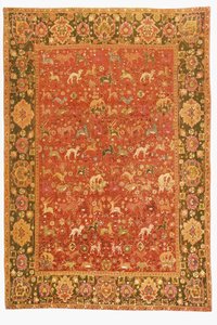 Alfombra de animales, de Isfahan de Persian School