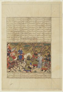 Ardashir captura a Ardavan, 1330-40 de Persian School