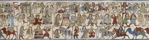 Vaso que representa el "Shahnama", Kashan, Irán, período Saljuq de Persian School
