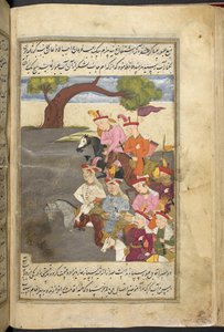 O. 3248, f. 55v Shah Ismail y el qizilbash, de 