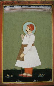 Retrato del Maharajá Jai Singh II de Jaipur de Persian School
