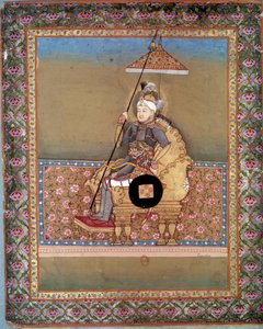 Retrato del jefe mongol Tamerlán (1336-1405) (o Timur Lang, “Timur el cojo”). Miniatura persa del siglo XV. París, B.N. de Persian School