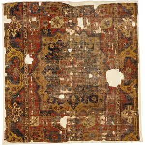 Fragmento de alfombra de medallón y cartucho de Tabriz, Noroeste de Persia, segunda mitad del siglo XVI