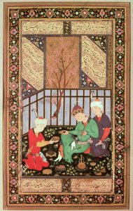 Ceremonia del té, 1560-70 de Persian School