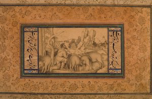 El hijo pródigo, c.1600 de Persian School