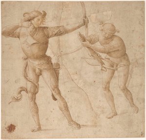 Un arquero y un ballestero, c. 1500