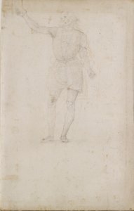 Estudio para un San Juan Bautista. Verso: Un ojo, finales del siglo XV-principios del siglo XVI