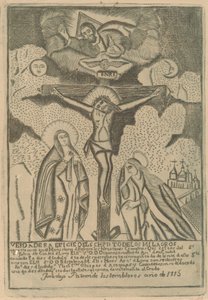 Crucifixión de Peruvian 19th Century