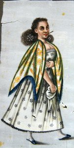 Dama con cheroot, c.1820