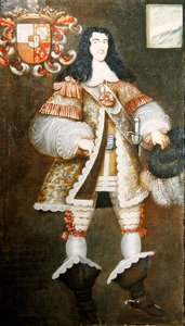 Retrato de Don Tomás Castro Chaves y Madondoa de Peruvian School