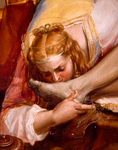 Deposición desde la cruz de Peter Candid (1548-1628), óleo sobre lienzo, 294x177 cm, Detalle