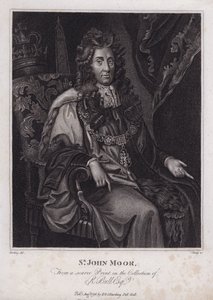 Sir John Moore, político inglés, MP y Alcalde de Londres (grabado) de Peter (after) Lely