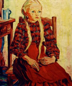 Niña campesina de Peter August Böckstiegel
