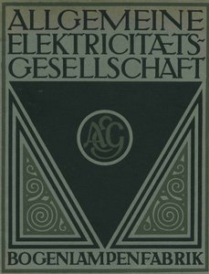 Página de título de un folleto de productos AEG