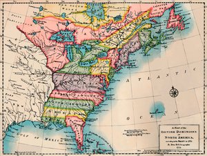 Mapa de los Dominios Británicos de América del Norte, 1772, 1904