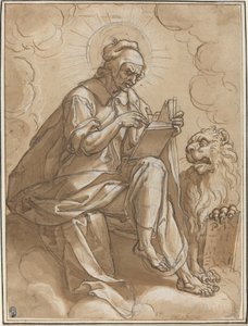 San Marcos el Evangelista de Peter Candid after Heinrich Aldegrever after Georg Pencz