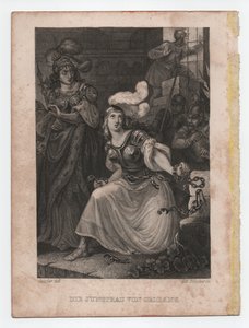 La doncella de Orleans, hacia 1840 (grabado) de Peter Carl Geissler