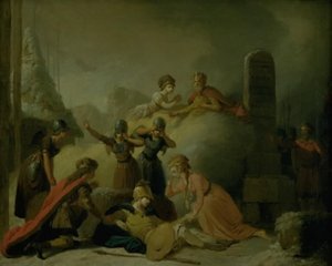 Escena final de "La muerte de Balder" de Johannes Ewald de Peter Cramer