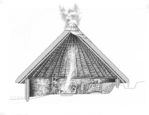Casa redonda de la Edad de Bronce