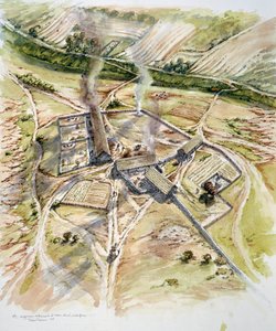 Greenshiel, Lindisfarne, Holy Island, Northumberland, siglo IX de Peter Dunn