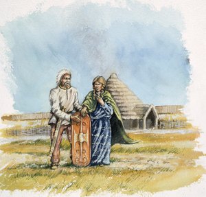 Hombre y mujer de la Edad de Hierro