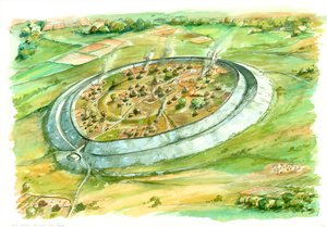 Old Sarum, Edad de Hierro, c.1990-2010 de Peter Dunn