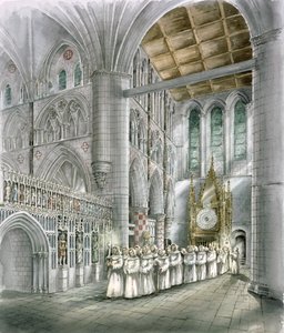 Abadía de Rievaulx, siglo XV, c1990-2010 de Peter Dunn