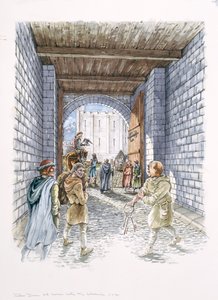 Puerta del castillo, Old Sarum, Wiltshire de Peter Dunn