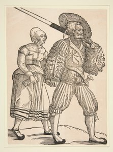 soldado y esposa de Peter Flötner